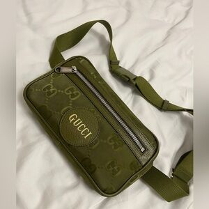 Gucci Off The Grid Green Waist Bag Preowned